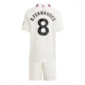 Maillot de foot Manchester United Bruno Fernandes #8 Troisième enfant 2023-24 Manches Courte (+ pantalon court)
